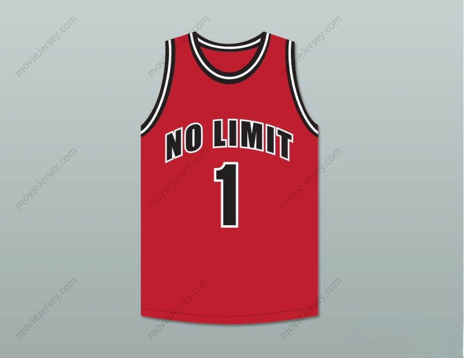 PERSONALIZA Cualquier Nombre Número MASTER P 1 NO LIMIT Camiseta Roja de BALONCESTO Cosida S-6XL