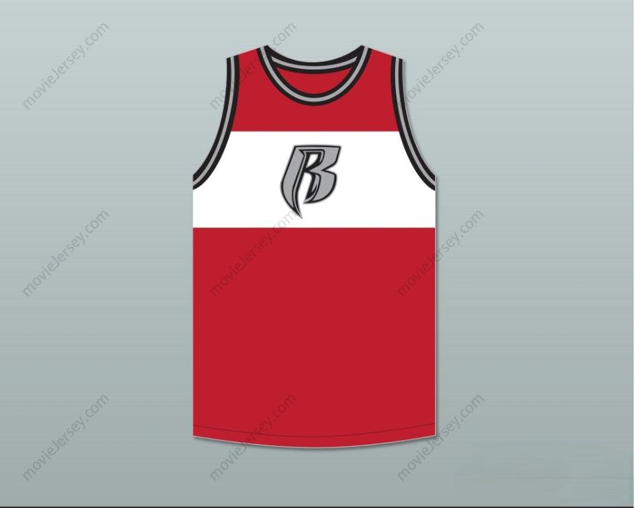 CAMISETA DE BALONCESTO ROJA DMX 84 ROUGH RYDERS, CON NOMBRE Y NÚMERO PERSONALIZABLES, COSTURA DOBLE, TALLAS S-6XL