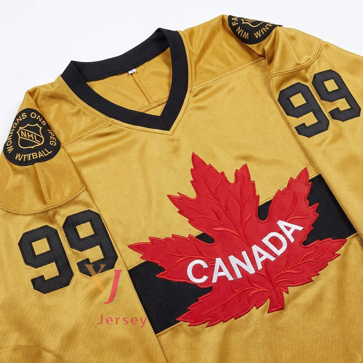 Custom Any Name Number Wayne Gretzky 99 Canada Winnipeg Falcons Hockey JerseyTop Stitched S-6XL