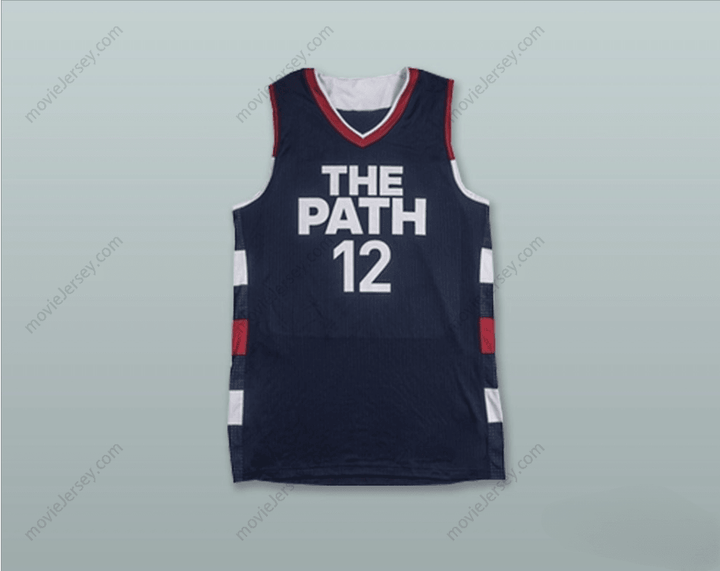 PERSONALIZA CUALQUIER Nombre Número ZION WILLIAMSON 12 THE PATH USA CAMISETA DE BALONCESTO AZUL MARINO Costura superior S-6XL