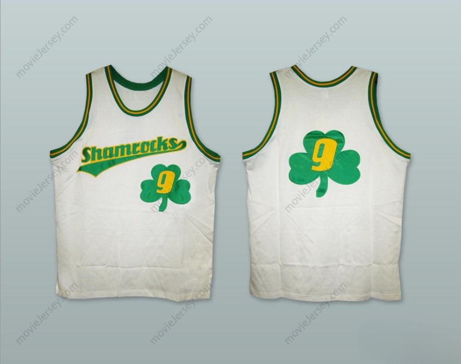 CUSTOM ANY Name Number 1972 RUCKER PARK SHAMROCKS 9 WHITE BASKETBALL JERSEY Top Stitched S-6XL