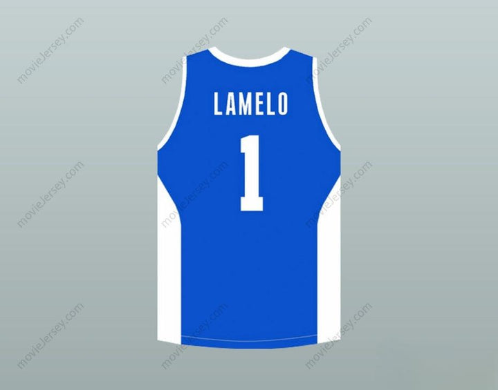 PERSONALIZA CUALQUIER Nombre Número LAMELO BALL 1 LITUANIA VYTAUTAS AZUL CAMISETA DE BALONCESTO Cosida S-6XL