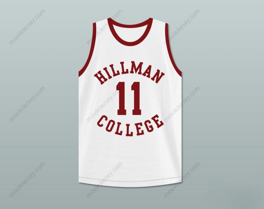CUSTOM ANY Name Number SINBAD COACH WALTER OAKES 11 HILLMAN COLLEGE WHITE BASKETBALL JERSEY A DIFFERENT WORLD Top Stitched S-6XL