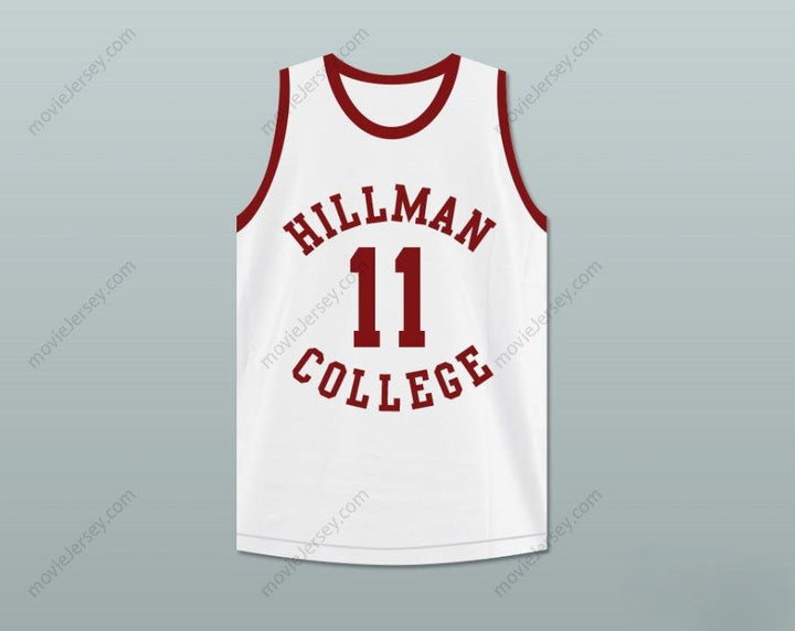 CUSTOM ANY Name Number SINBAD COACH WALTER OAKES 11 HILLMAN COLLEGE WHITE BASKETBALL JERSEY A DIFFERENT WORLD Top Stitched S-6XL