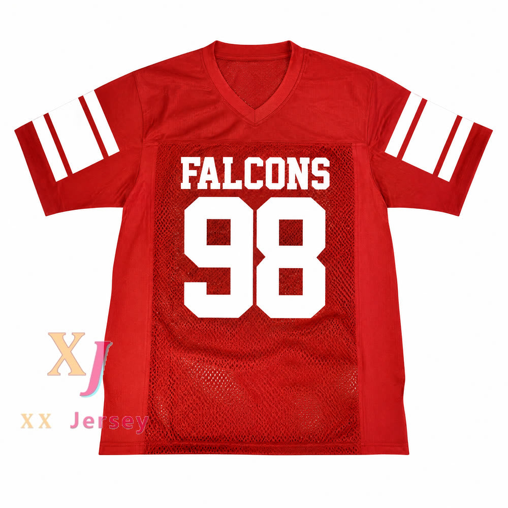 Custom Tony Soprano 98 Falcons Red Football Jersey