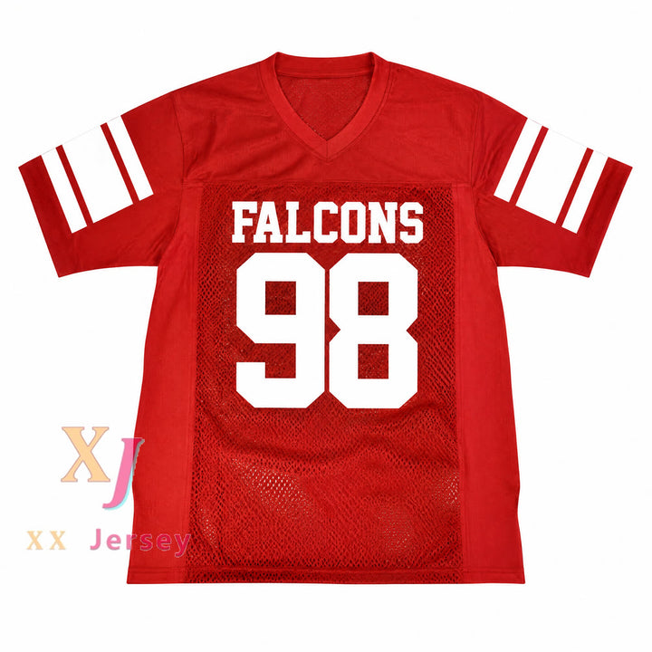 Custom Tony Soprano 98 Falcons Red Football Jersey