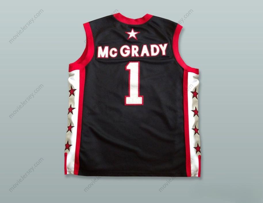 PERSONALIZAR Cualquier Nombre Número TRACY MCGRADY 1 MONTE ZION CHRISTIAN ACADEMY CAMISETA BALONCESTO NEGRA Parte Superior Cosida S-6XL