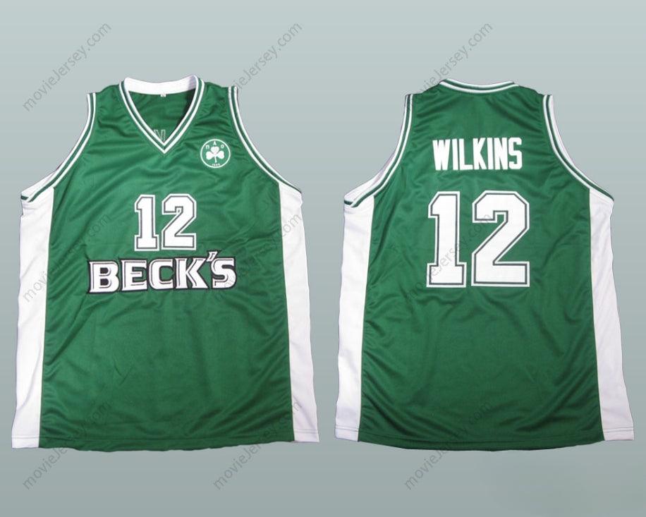 CUSTOM ANY Name Number DOMINIQUE WILKINS BECK'S BASKETBALL JERSEY EUROPEAN ALL SIZES NEW Top Stitched S-6XL