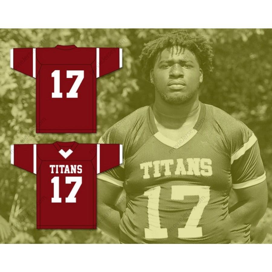 Personaliza Cualquier Nombre y Número DEVONTE WYATT 17 Camiseta de Fútbol de los TITANS de TOWERS HIGH SCHOOL, Cosido, Tallas S-6XL