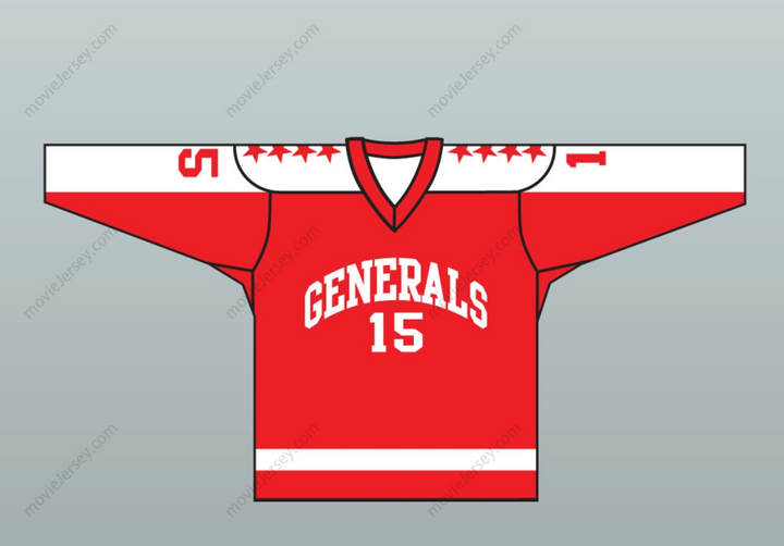 Custom Any Name Number 1970 EHL Greensboro Generals Red Hockey Jersey Top Stitched S-6XL