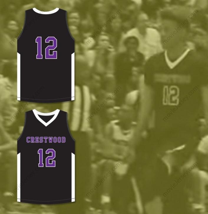 PERSONALIZA Cualquier Nombre Número JA MORANT 12 CRESTWOOD HIGH SCHOOL KNIGHTS CAMISETA DE BALONCESTO NEGRA 3 Cosida a Mano S-6XL
