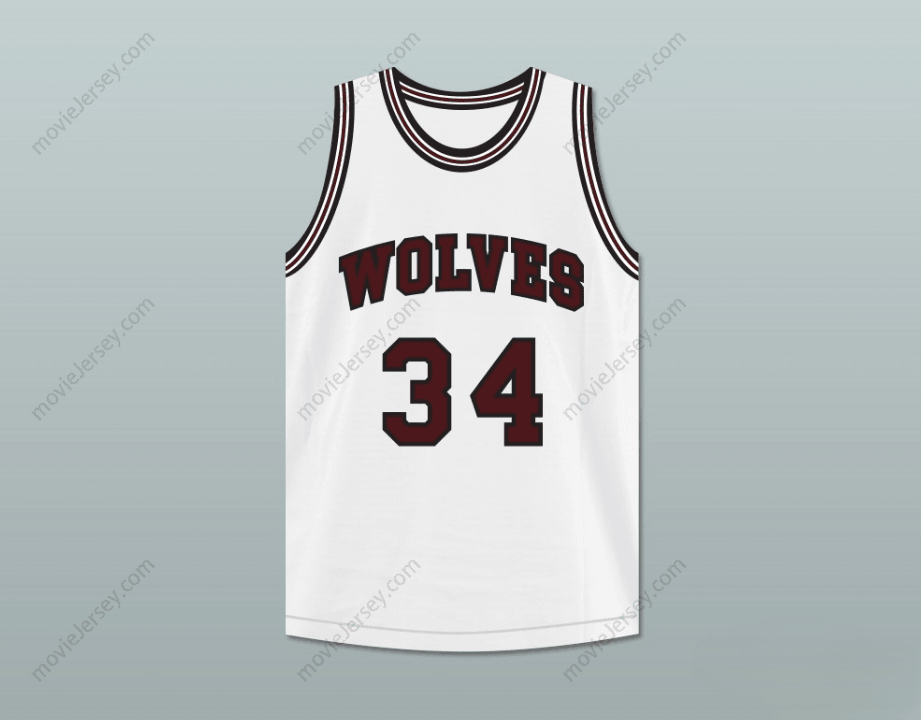 CUSTOM ANY Name Number BILLY DUNN 34  HIGH SCHOOL WHITE BASKETBALL JERSEY Top Stitched S-6XL