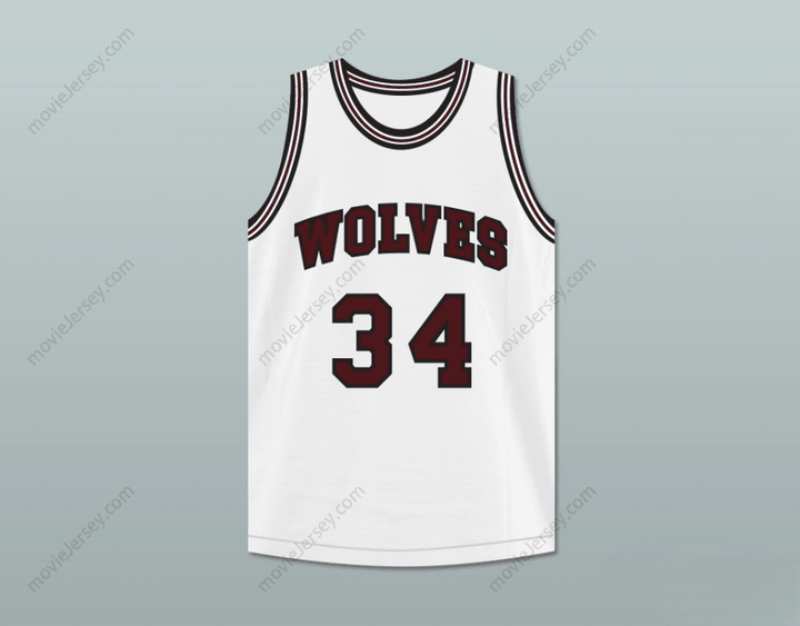 CUSTOM ANY Name Number BILLY DUNN 34  HIGH SCHOOL WHITE BASKETBALL JERSEY Top Stitched S-6XL