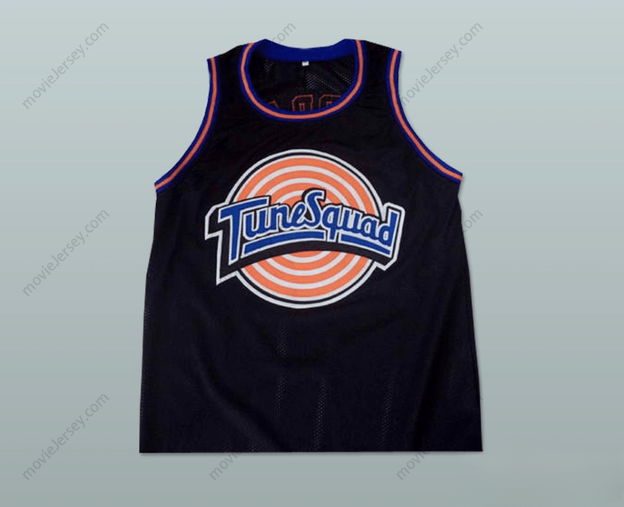 CUSTOM ANY Name Number MICHAEL   SPACE JAM TUNE SQUAD BLACK BASKETBALL JERSEY Top Stitched S-6XL
