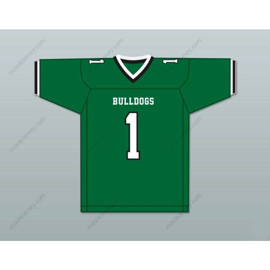 PERSONALIZA CUALQUIER Nombre Número JEREMY RUCKERT 1 LINDENHURST SENIOR HIGH SCHOOL BULLDOGS Camiseta de Fútbol Americana Cosida S-6XL