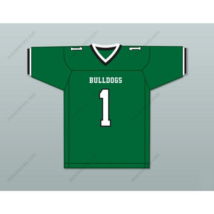 PERSONALIZA CUALQUIER Nombre Número JEREMY RUCKERT 1 LINDENHURST SENIOR HIGH SCHOOL BULLDOGS Camiseta de Fútbol Americana Cosida S-6XL