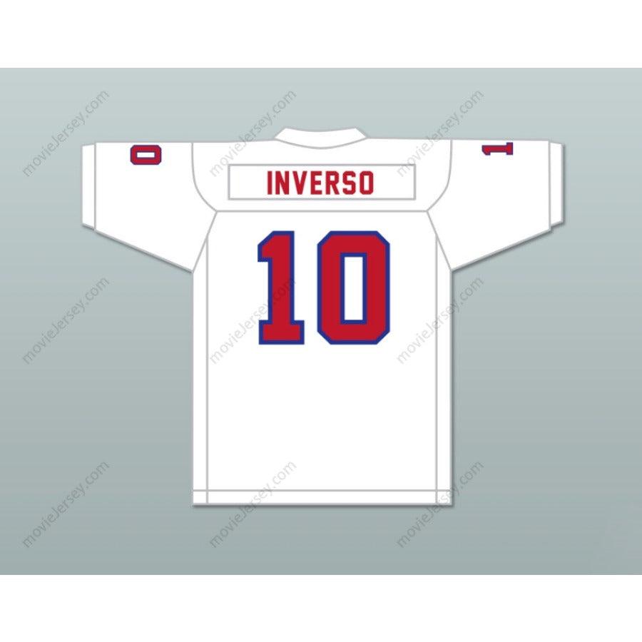 PERSONALIZA CUALQUIER Nombre Número 1983 USFL GLENN INVERSO 10 NEW JERSEY GENERALS ROAD Camiseta de Fútbol con Costuras S-6XL