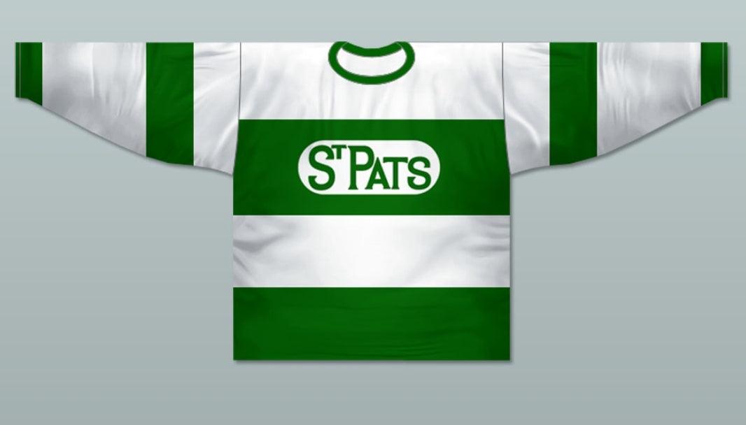 Camiseta de hockey personalizada Toronto St Pats 1922-25 con cualquier nombre y número. Nuevo, cosido, de primera calidad, tallas S-6XL.