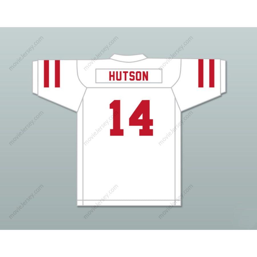 PERSONALIZA CUALQUIER Nombre Número DON HUTSON 14 PINE BLUFF ZEBRAS CAMISETA FÚTBOL ROJA Costura Superior S-6XL