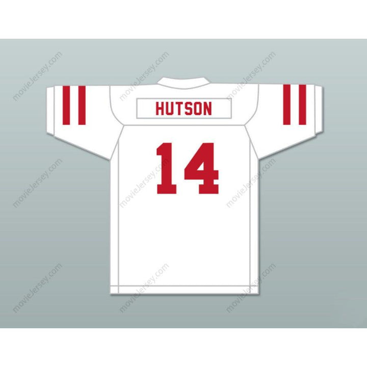PERSONALIZA CUALQUIER Nombre Número DON HUTSON 14 PINE BLUFF ZEBRAS CAMISETA FÚTBOL ROJA Costura Superior S-6XL