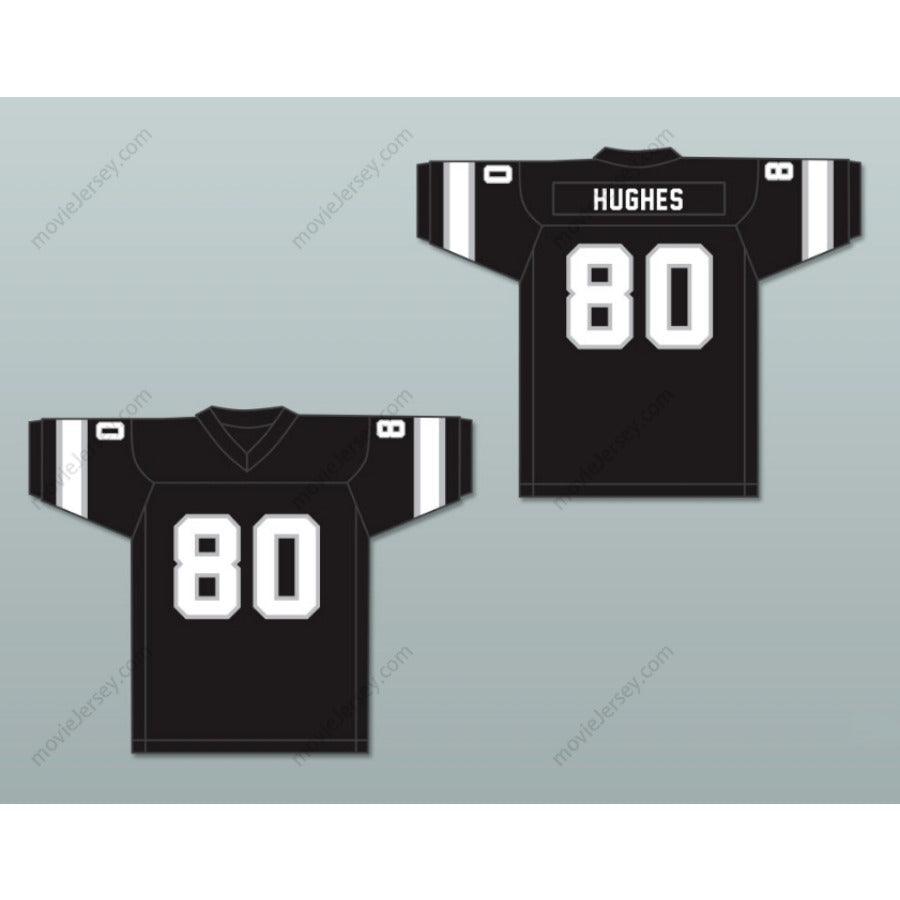 CAMISETA DE FÚTBOL AMERICANA PERSONALIZADA CON NOMBRE Y NÚMERO 1974 WFL DENNIS HUGHES 80 JACKSONVILLE SHARKS DE VISITANTE Cosida Tallas S-6XL