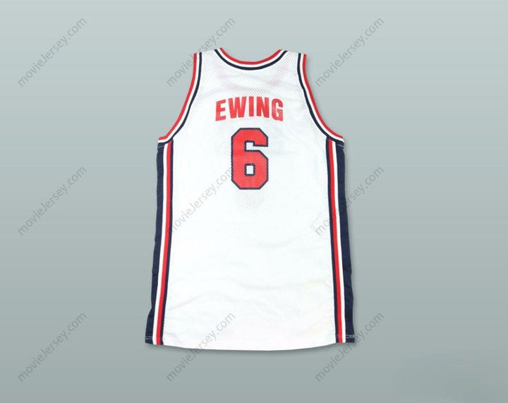 CAMISETA DE BALONCESTO LOCAL DE EE. UU. DE PATRICK EWING, NÚMERO 6, AÑO 1992, PERSONALIZABLE CON CUALQUIER NOMBRE Y NÚMERO, Tallas S-6XL