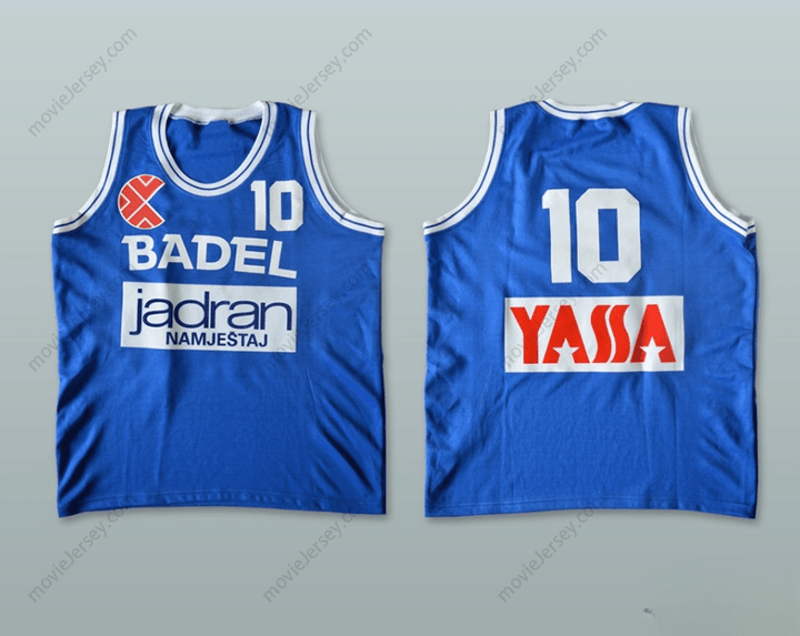 PERSONALIZA Cualquier Nombre Número DRAZEN PETROVIC 10 CIBONA ZAGREB CAMISETA DE BALONCESTO Cosida S-6XL