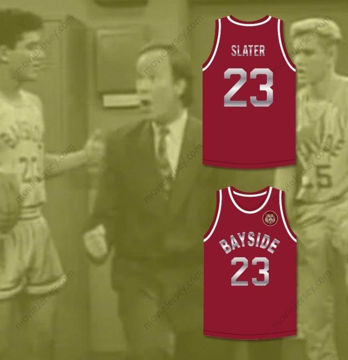 PERSONALIZA CUALQUIER Nombre Número SALVADOS POR LA CAMPANA AC SLATER 23 BAYSIDE TIGERS CAMISETA DE BALONCESTO GRANATE INCLUYE PARCHE DE TIGRE Costura Superior S-6XL