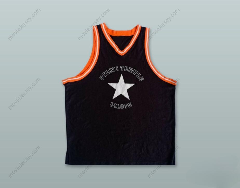CUSTOM ANY Name Number STONE TEMPLE PILOTS 4 BLACK BASKETBALL JERSEY Top Stitched S-6XL