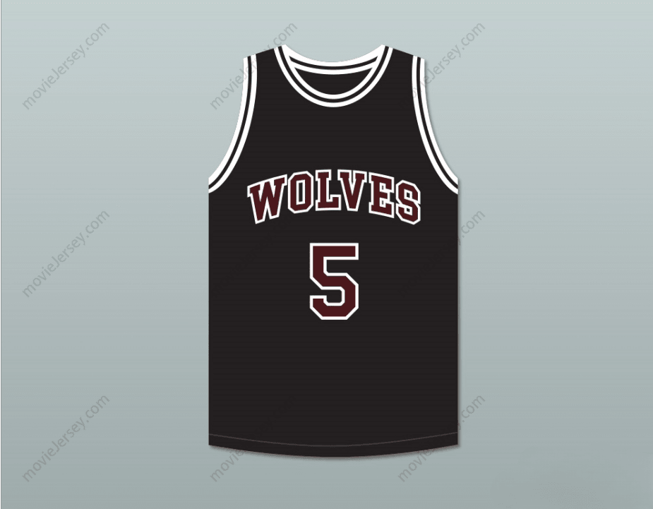 CUSTOM ANY Name Number HAKIM 5  HIGH SCHOOL BLACK BASKETBALL JERSEY Top Stitched S-6XL