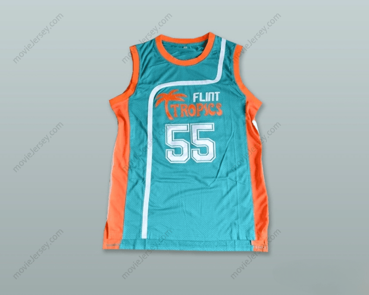 PERSONALIZADO Cualquier Nombre Número VAKIDIS 55 FLINT TROPICS CAMISETA BALONCESTO TURQUESA SEMI PRO Costura Superior S-6XL