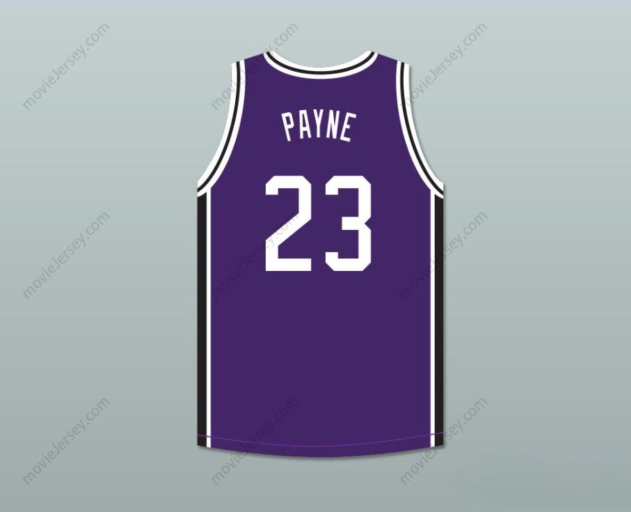 PERSONALIZA CUALQUIER Nombre Número MARTIN PAYNE 23 MORRIS BROWN COLLEGE CAMISETA DE BALONCESTO PÚRPURA Parte superior cosida S-6XL