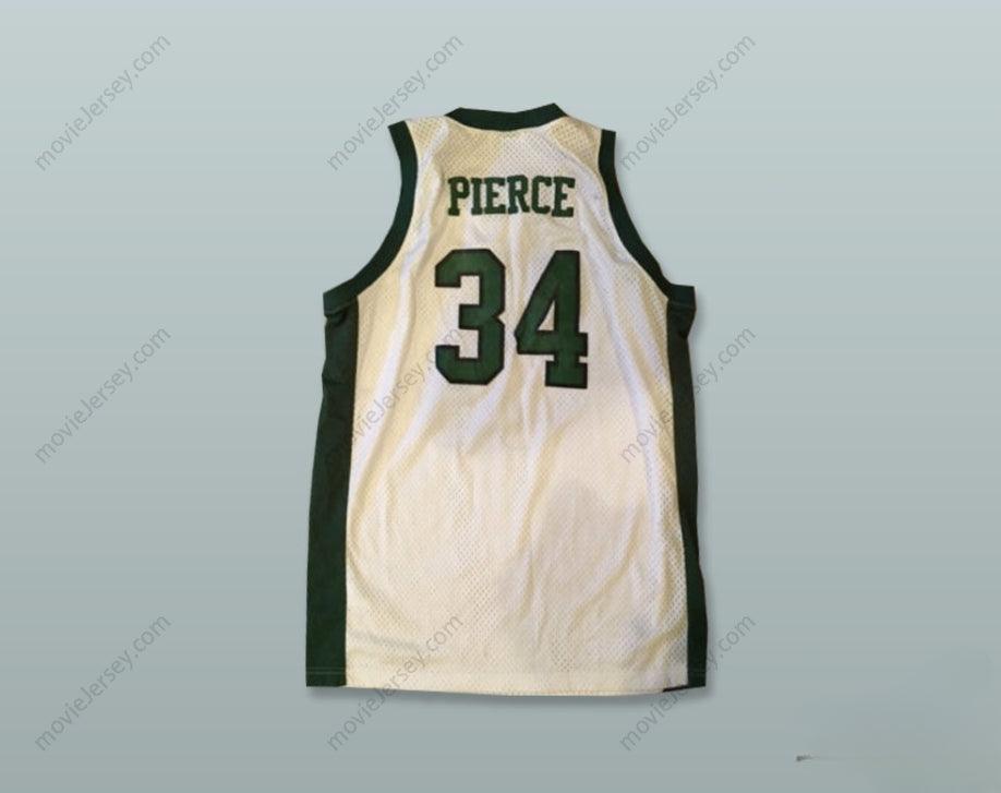 CUSTOM ANY Name Number PAUL PIERCE 34 HIGH SCHOOL WHITE BASKETBALL JERSEY Top Stitched S-6XL