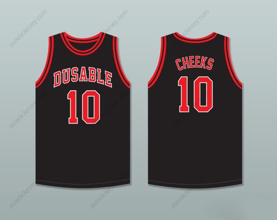 CUSTOM ANY Name Number MAURICE CHEEKS 10 DUSABLE HIGH SCHOOL PANTHERS BLACK BASKETBALL JERSEY 2 Top Stitched S-6XL