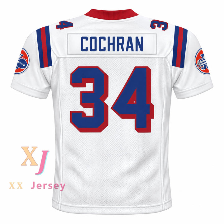 PERSONALIZA Cualquier Nombre Número WALTER COCHRAN 34 WASHINGTON SENTINELS HOME Camiseta Fútbol Cosida S-6XL