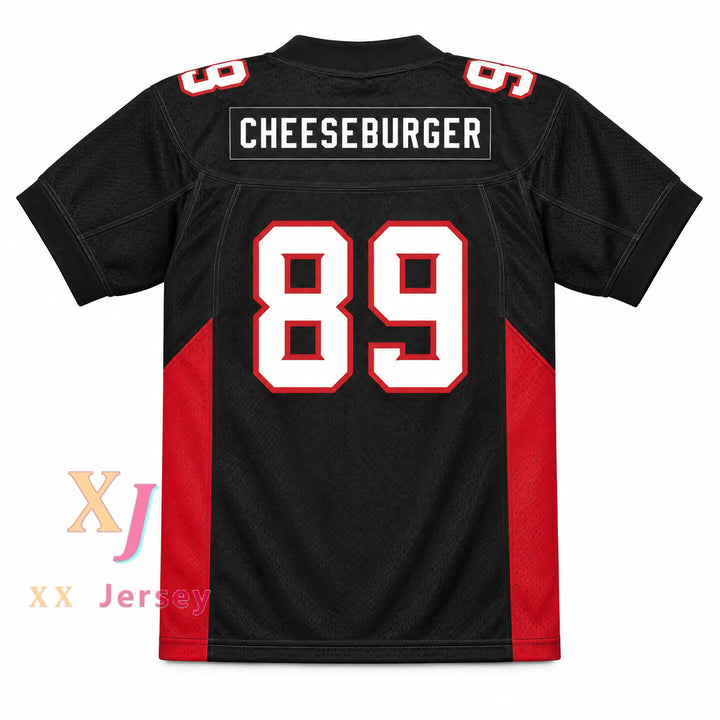Custom Terry Crews Cheeseburger Eddy 89 Mean Machine Convicts Football Jersey