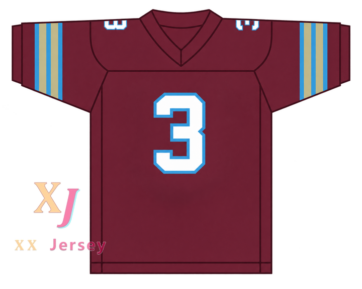 Custom Bobby Hebert 3 Michigan Panthers 1983-84 USFL Football Jersey