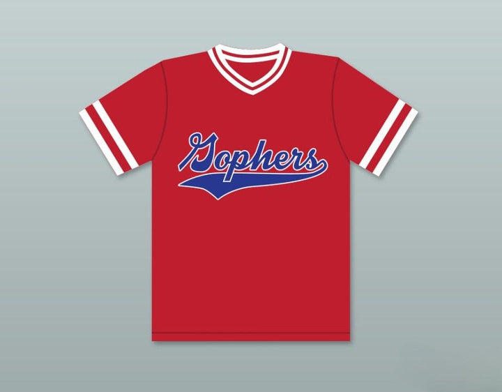 Camiseta de béisbol ROJA de ligas menores LITTLE BIG LEAGUE de los GOPHERS de BILLY HEYWOOD 22, con cualquier nombre y número, cosida, tallas S-6XL
