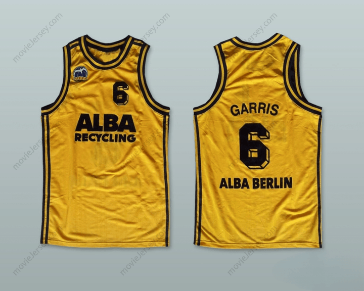PERSONALIZAR Cualquier Nombre Número KIWANE GARRIS 6 ALBA BERLIN CAMISETA BALONCESTO Cosido S-6XL