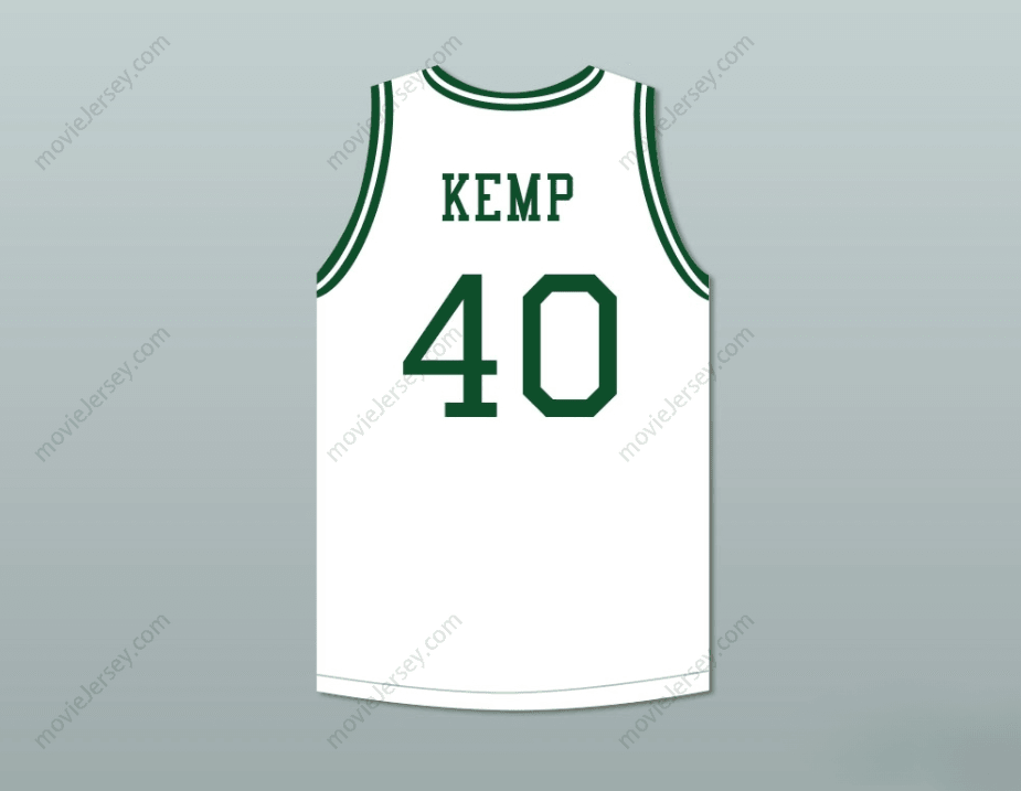 PERSONALIZA Cualquier Nombre Número SHAWN KEMP 40 CONCORD MINUTEMEN HIGH SCHOOL CAMISETA DE BALONCESTO BLANCA BORDADA S-6XL