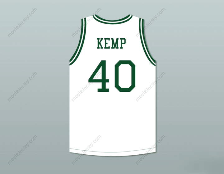 PERSONALIZA Cualquier Nombre Número SHAWN KEMP 40 CONCORD MINUTEMEN HIGH SCHOOL CAMISETA DE BALONCESTO BLANCA BORDADA S-6XL