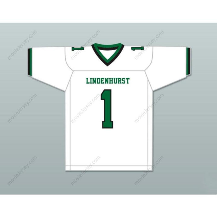 PERSONALIZA CUALQUIER Nombre Número JEREMY RUCKERT 1 LINDENHURST SENIOR HIGH SCHOOL BULLDOGS Camiseta de Fútbol Americana Cosida S-6XL