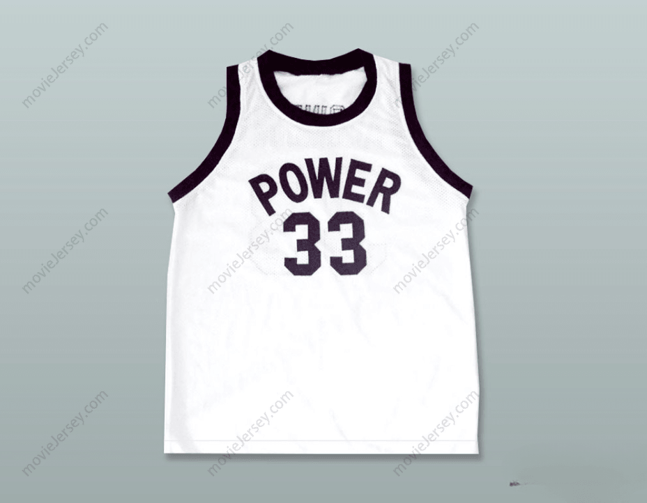 CUSTOM ANY Name Number LEW ALCINDOR JR 33 POWER MEMORIAL ACADEMY WHITE BASKETBALL JERSEY Top Stitched S-6XL