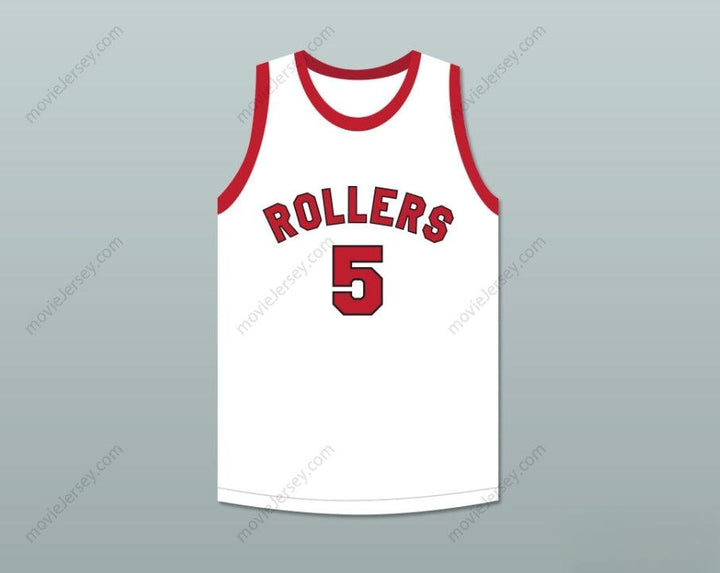 PERSONALIZA Cualquier Nombre Número KENNY SAILORS 5 PROVIDENCE STEAMROLLERS CAMISETA DE BALONCESTO BLANCA 4 Costuras Superiores S-6XL