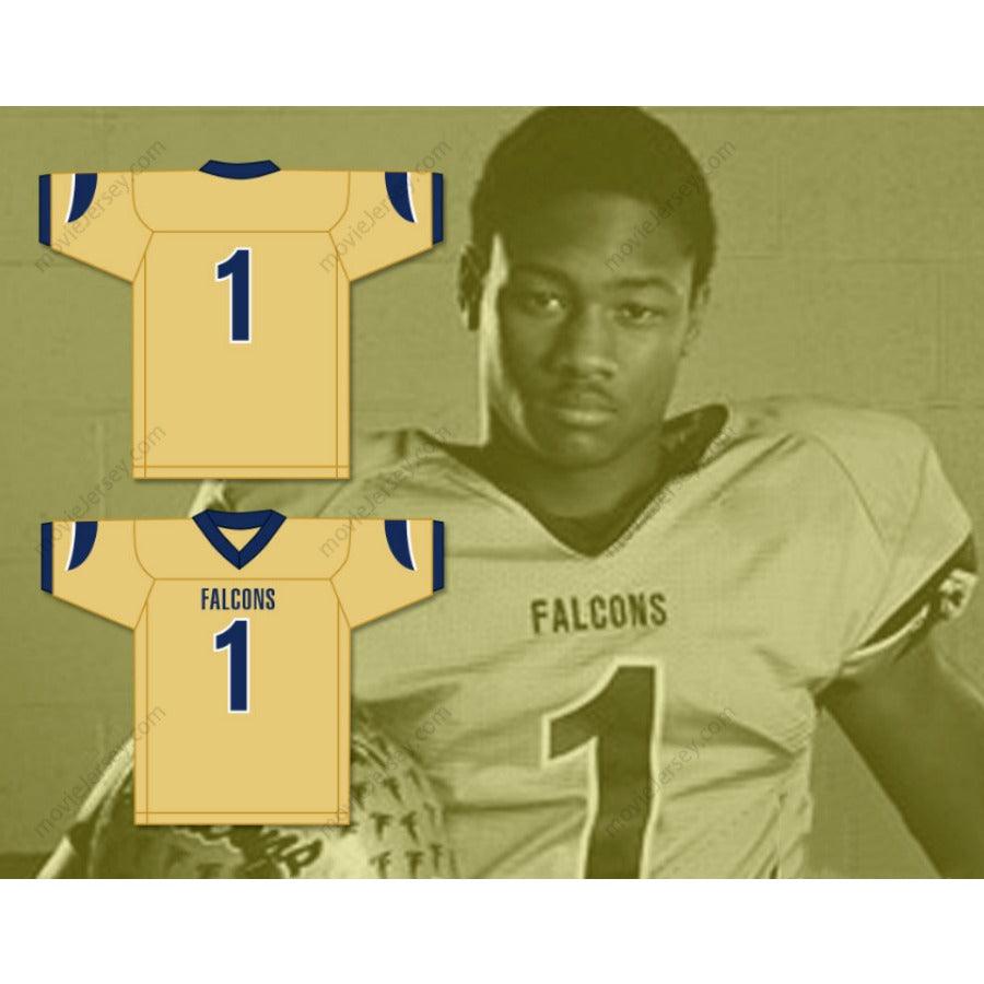 PERSONALIZA CUALQUIER Nombre Número STEFON DIGGS 1 OUR LADY OF GOOD COUNSEL HIGH SCHOOL FALCONS Camiseta de Fútbol con Costuras S-6XL