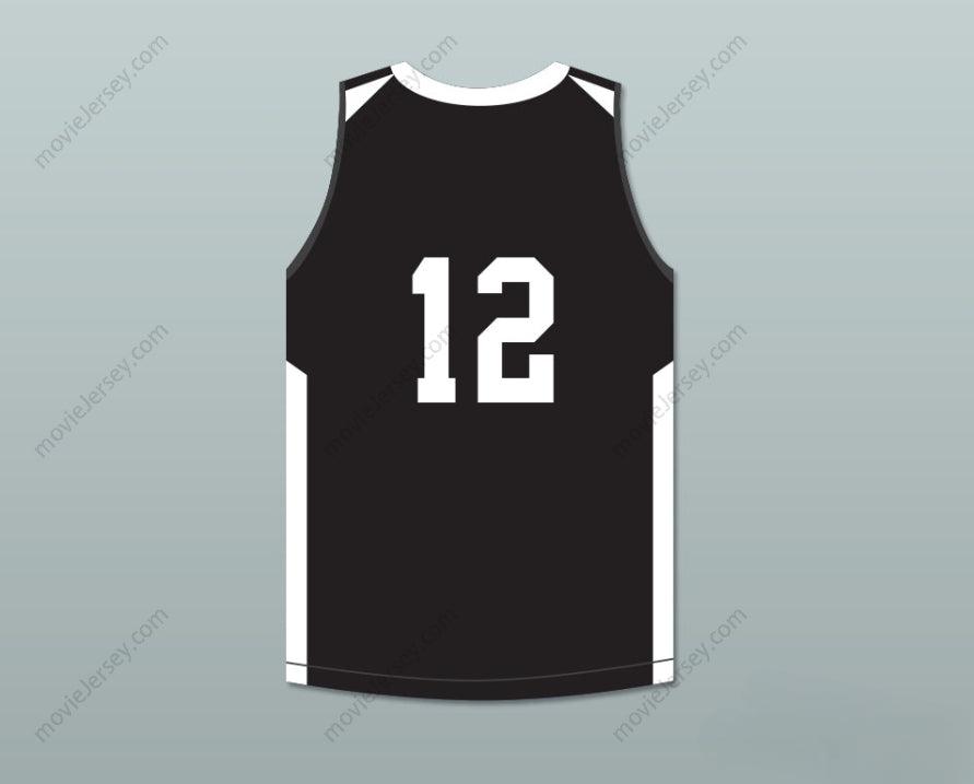 PERSONALIZADO Cualquier nombre y número JA MORANT 12 CRESTWOOD HIGH SCHOOL KNIGHTS Camiseta de baloncesto NEGRA 1 Top Cosido S-6XL