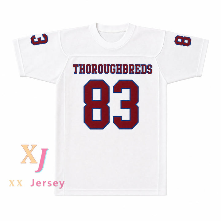 PERSONALIZA CUALQUIER Nombre Número TED HENDRICKS 83 HIALEAH SENIOR HIGH SCHOOL THOROUGHBREDS Camiseta de fútbol con costuras S-6XL