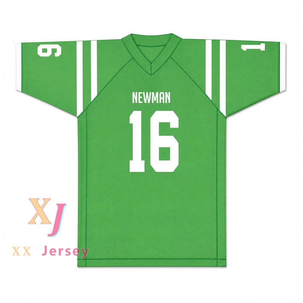 Isidore Newman High School 16 Football Jersey — green front view