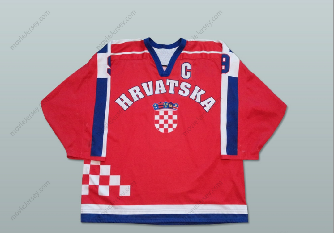 Custom Any Name Number Croatia Hockey Jersey Top Stitched S-6XL