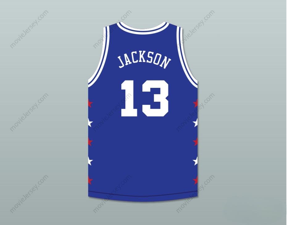 PERSONALIZA CUALQUIER Nombre Número MARK JACKSON 13 MAGIC JOHNSON CAMISETA BALONCESTO AZUL ALL STAR GAME 1989 EVENTO BENÉFICO MIDSUMMER NIGHT'S MAGIC Bordado Tallas S-6XL